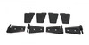 Kentrol 8-Pieces Door Hinge Set - Textured Black