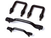 Rugged Ridge Windshield Tie Down Kit Black