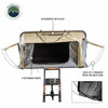 Overland Vehicle Systems HD Bundu 4 Hard Shell Cantilever Roof Top Tent