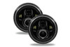 Oracle Lighting 7in High Powered LED Headlights - Black Bezel - Dynamic ColorSHIFT