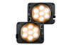 RECON Round Front Fender LED Lights, Amber - Clear Lens