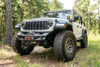 Fab Fours JL24-B5151-1 Ghost Stubby Front Bumper without Pre-Runner Guard in Black Powder Coat for 18-26 Jeep Wrangler JL and Gladiator JT