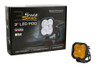 Diode Dynamics SS3 Yellow Max LED Pod, SAE Fog - Amber
