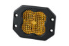 Diode Dynamics SS3 Yellow Pro Flush Mount LED Pod, Flood - Amber