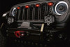 Oracle Lighting 5889-005N-T Pre-Runner Style LED Grill Light Kit - Tinted for 24-26 Jeep Wrangler JL & Gladiator JT