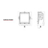 Rigid Industries 244293 Q-Series Pro - Spot with with Amber Lens