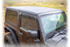 Turn Offroad HTJKSQ2-M2 2-Piece Squareback Hardtop in Textured Black for 07-18 Jeep Wrangler JK 2-Door