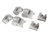 Rugged Ridge 11116.21 Aluminum Hood Catches in Silver for 18-26 Jeep Wrangler JL and Gladiator JT