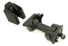 Rugged Ridge Hood Catch and Bracket Set Black