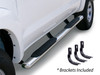 RealTruck Go Rhino 684451687PS 4" OE Xtreme Side Steps in Stainless Steel for 20-26 Jeep Gladiator JT