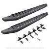 Go Rhino RB20 Running Boards w/ Brackets, No Drop Steps - Textured Black
