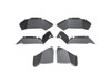 Rugged Ridge 11615.62 Aluminum Inner Fender Flare Liners Rear Liners for 18-26 Jeep Wrangler JL