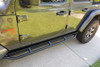 Rock Hard 4x4 Patriot Series Tube Slider Rocker Guards - Angled Down
