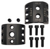 Apex Chassis 2in Steering Stabilizer Clamp - Black