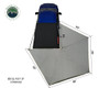 Overland Vehicle Systems Nomadic 270 LT Awning - Passenger Side - Dark Gray w/ Black Cover