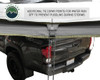 Overland Vehicle Systems Nomadic 270-Degree Awning, Dark Gray w/Black Transit Cover, Driver Side