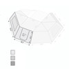 Overland Vehicle Systems Nomadic Awning 270 - Driver Side Wall 1 w/ Door - Dark Gray w/ Storage Bag