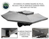 Overland Vehicle Systems Nomadic 270 Driver Side Awing w/ Bracket Kit and Extended Poles - Dark Gray