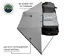 Overland Vehicle Systems Nomadic 180 Awning w/ Bracket Kit and Extended Poles - Dark Gray