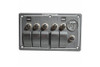 Bulldog Winch 5-Switch Voltmeter Panel w/Breakers
