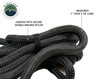 Overland Vehicle Systems Brute Kinetic Recovery Strap w/ Storage Bag - 1in x 30ft