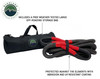 Overland Vehicle Systems Brute Kinetic Recovery Strap w/ Storage Bag - 1in x 30ft