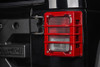 Rugged Ridge Elite Tail Light Guards, Red