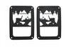 Kentrol Heritage Tail Light Guard Set - Textured Black