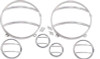 Kentrol 6-Pieces Headlight and Marker Cover Set - Polished Silver