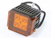 Rugged Ridge 3 Inch Square LED Light Cover, Amber