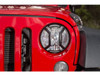 Rugged Ridge 11230.12 Elite Euro Headlight Guards in Textured Black for 07-18 Jeep Wrangler JK