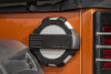 Rugged Ridge Elite Fuel Door, Non-Lock, Brushed Alum.
