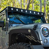 Go Rhino WLF Windshield Light Mount Frame - Eight 3in Cube Lights - Textured Black