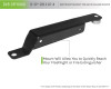 DV8 Offroad D-JP-181110-A Front Seat Accessory Mounting Bracket for 07-18 Jeep Wrangler JK