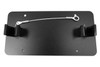 Rock Hard 4x4 Fairlead License Plate Bracket w/Theft Prevention Cable Black