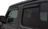 AVS 194249 In-Channel Ventvisor in Smoke for 07-18 Jeep Wrangler Unlimited JK 4 Door with Full-Framed Doors