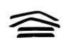 AVS 94359 Ventvisor in Smoke for 07-12 Jeep Patriot MK