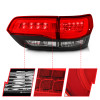 Anzo USA 311268 Red & Clear LED Tail Lights for 14-22 Jeep Grand Cherokee WK2