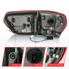 Anzo USA 311268 Red & Clear LED Tail Lights for 14-22 Jeep Grand Cherokee WK2