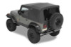 Bestop Complete Soft Top and Hardware with Tinted Windows without Upper Doors for 87-95 Jeep Wrangler YJ