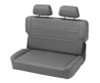 Bestop TrailMax II Fold & Tumble Rear Bench Seat in Vinyl for 55-95 Jeep CJ5, CJ6, CJ7, CJ8 Scrambler & Wrangler YJ