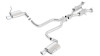 Borla 140406 T-304 Stainless Steel Cat-Back System for 11-17 Jeep Grand Cherokee WK2 with 5.7L V8 Engine