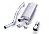 Borla 14728 T-304 Stainless Steel Cat-Back System for 97-99 Jeep Wrangler TJ with 2.5L I-4 & 4.0L I-6 Engines