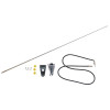 OMIX 17214.01 Radio Antenna Kit in Chrome for 76-95 Jeep CJ Series & Wrangler YJ