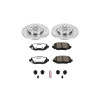 PowerStop K6543-36 Rear Z36 Extreme Performance Truck & Tow Brake Kit for 14-19 Jeep Cherokee KL with Single Piston Front Calipers