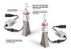 Putco 280010P SIlver Lux LED H10 Fog Light Bulbs for 07-09 Jeep Wrangler JK