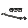 Rugged Ridge Hood Mount Light Bar Kit with Cube LED Lights for 07-18 Jeep Wrangler JK