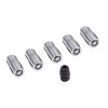 Rugged Ridge 16715.31 5 Piece Wheel Lock Set with Key M14-1.5MM Thread for 18-26 Jeep Wrangler JL & Gladiator JT