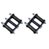 Rugged Ridge 18265.11 Grease Rear Shackles in Black for 76-86 Jeep CJ