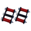 Rugged Ridge 18265.08 Grease Front Shackles in Red for 76-86 Jeep CJ